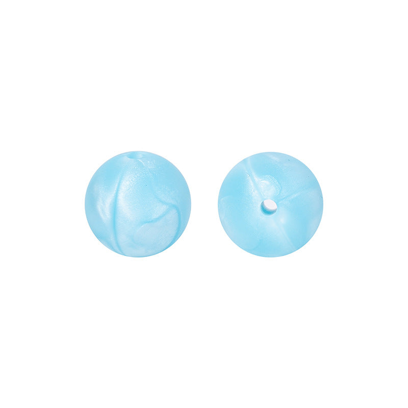 Round solid silicone beads 54