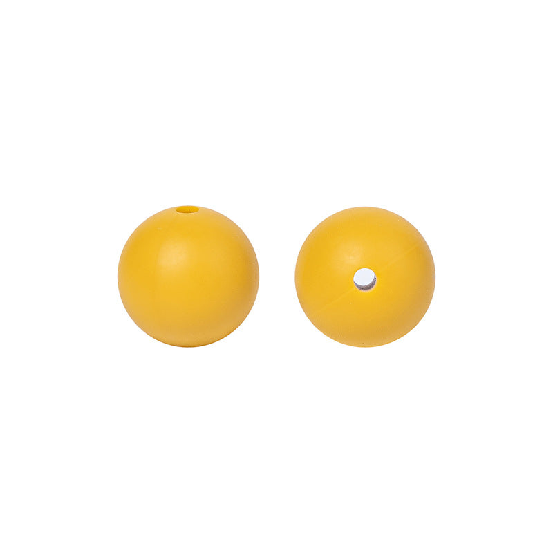 Round solid silicone beads 55