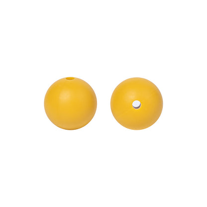 Round solid silicone beads 55