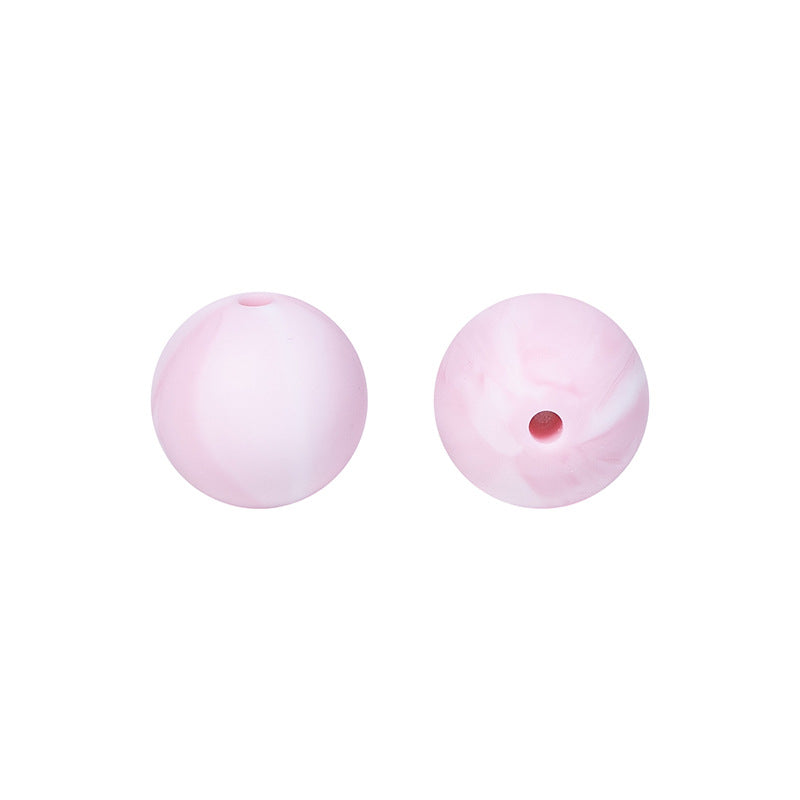 Round solid silicone beads 56