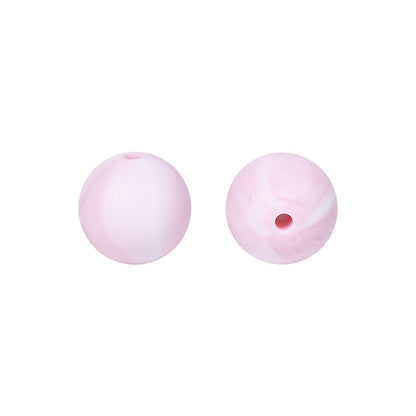Round solid silicone beads 56