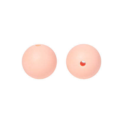 Round solid silicone beads 58