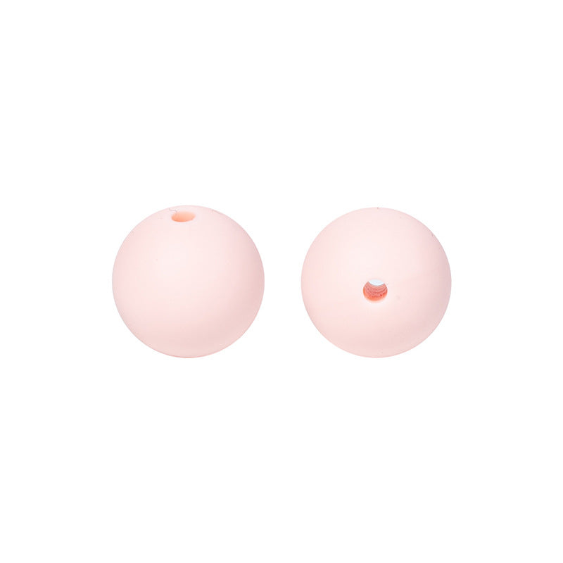Round solid silicone beads 59