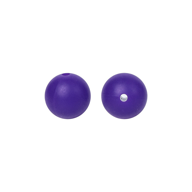 Round solid silicone beads 6