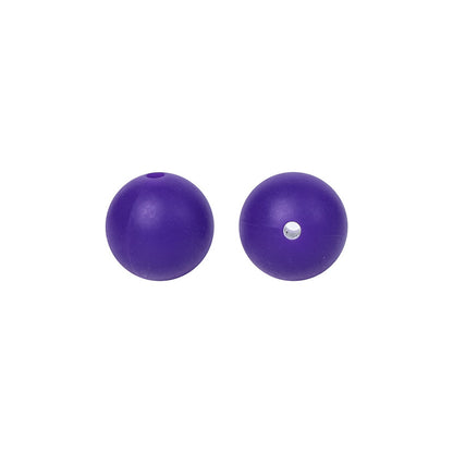 Round solid silicone beads 6