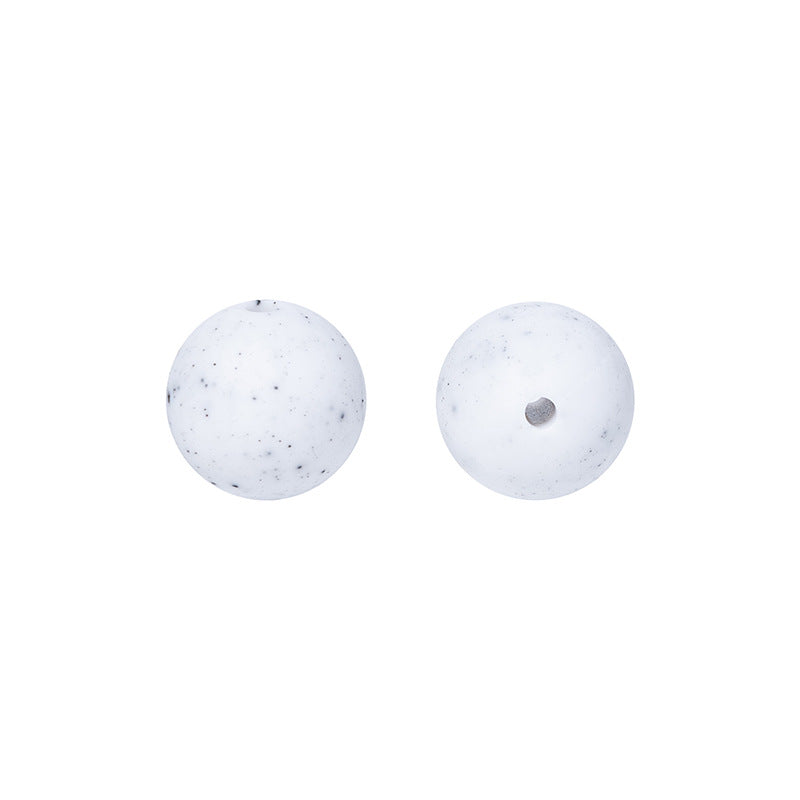 Round solid silicone beads 64