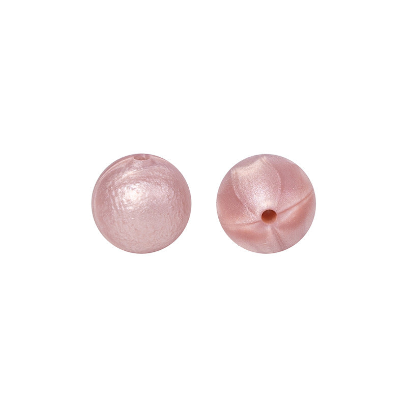 Round solid silicone beads 65