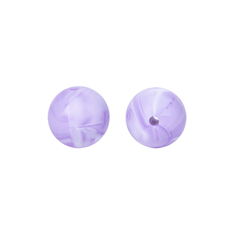 Round solid silicone beads 68
