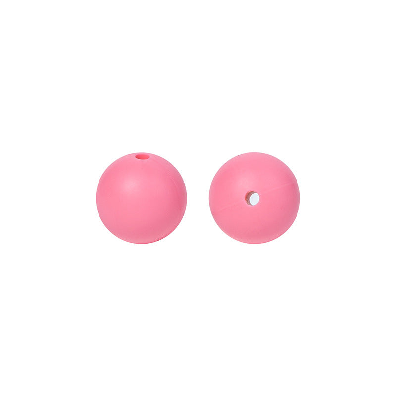 Round solid silicone beads 7