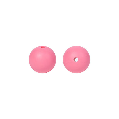 Round solid silicone beads 7