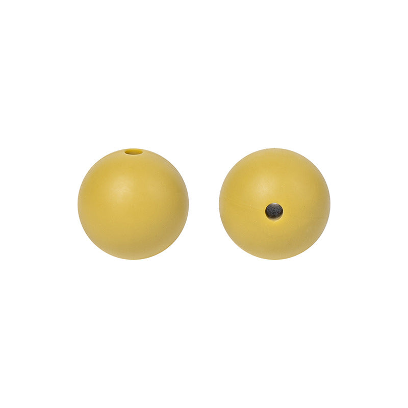 Round solid silicone beads 71