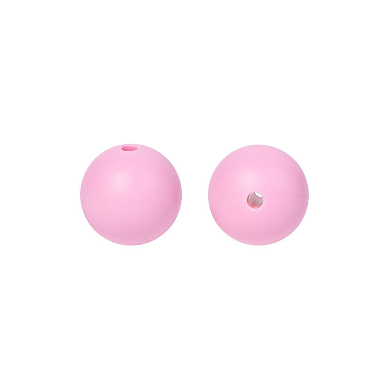 Round solid silicone beads 72