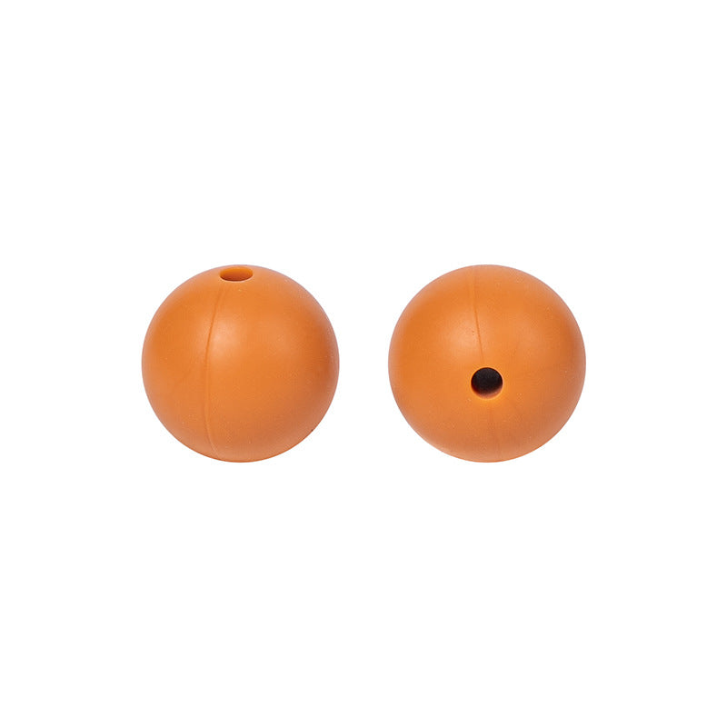 Round solid silicone beads 73