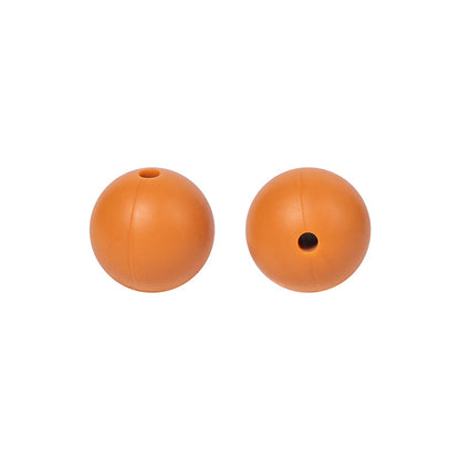 Round solid silicone beads 73