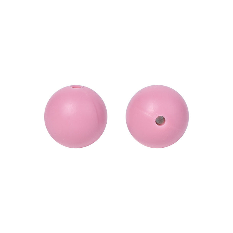 Round solid silicone beads 78