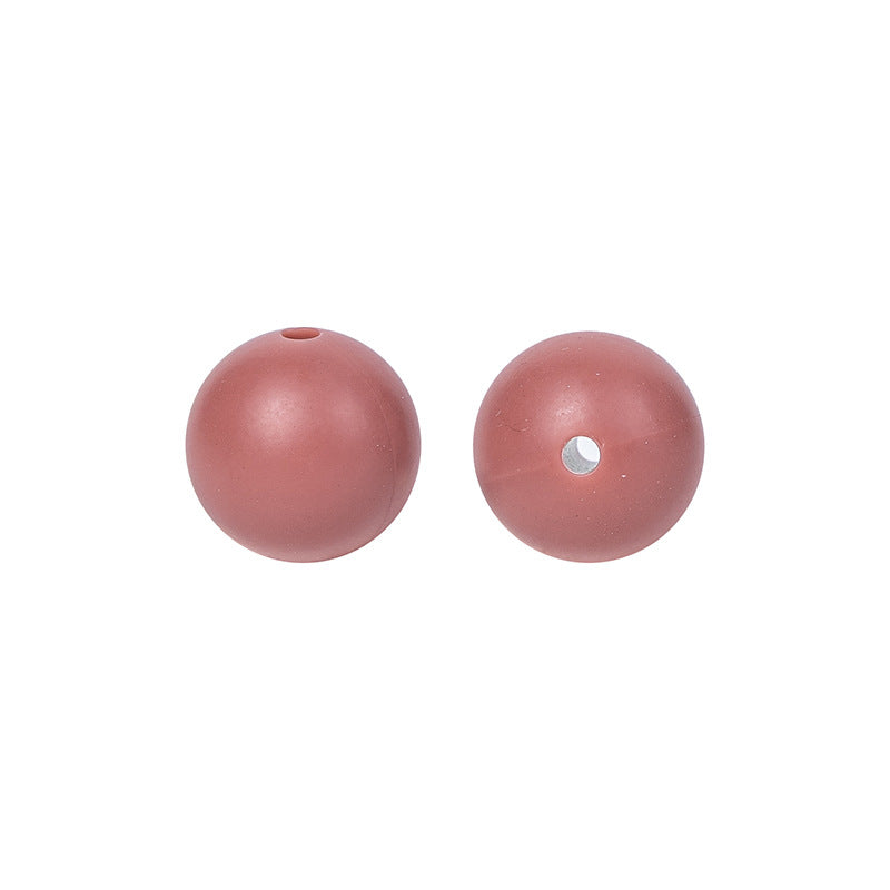 Round solid silicone beads 79