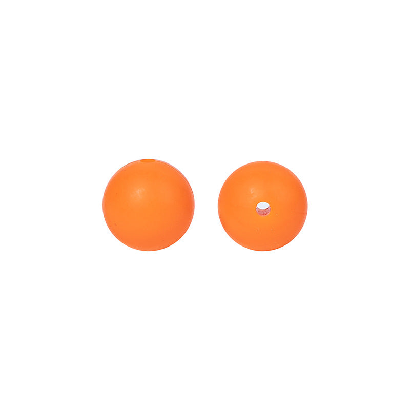 Round solid silicone beads 8