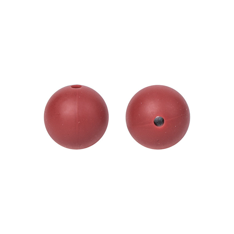 Round solid silicone beads 80