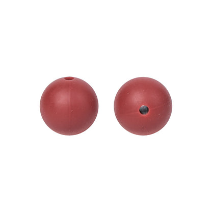 Round solid silicone beads 80