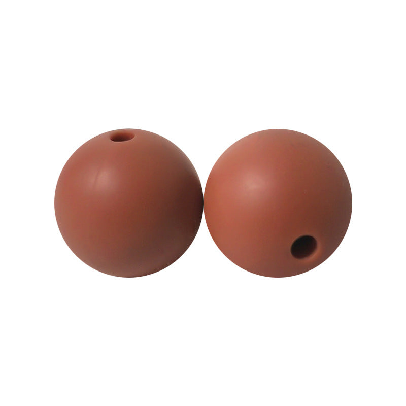 Round solid silicone beads 81