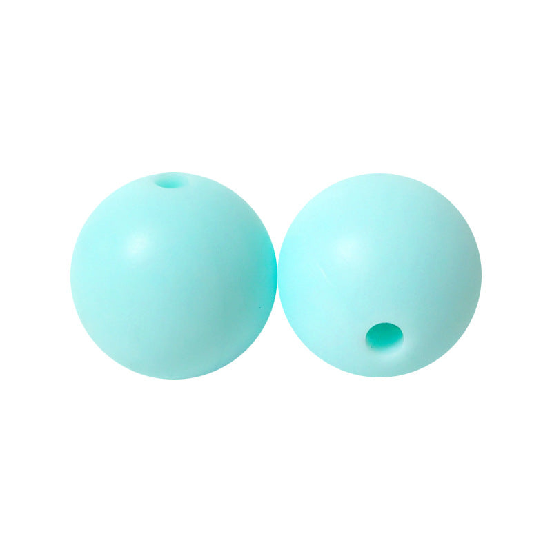 Round solid silicone beads 82