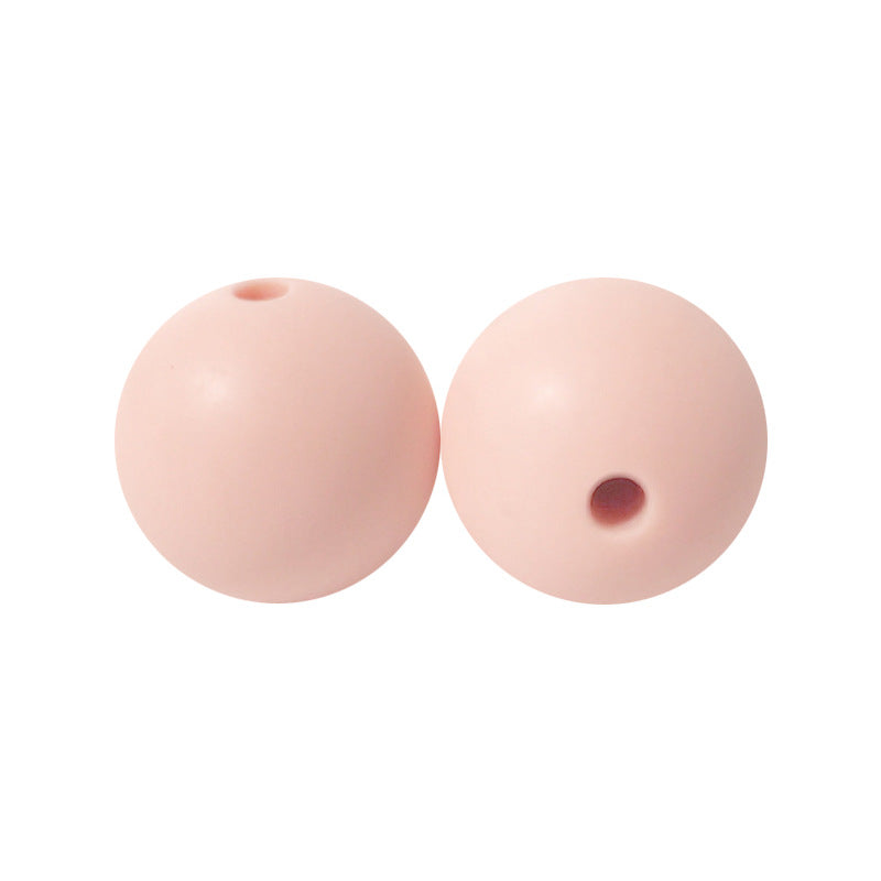 Round solid silicone beads 84