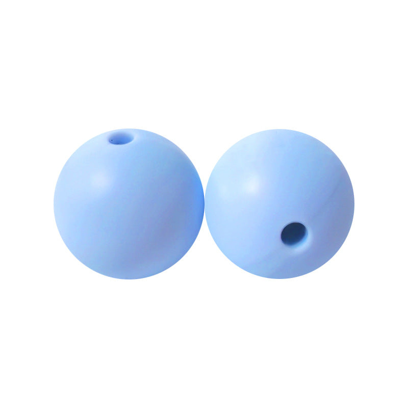Round solid silicone beads 86