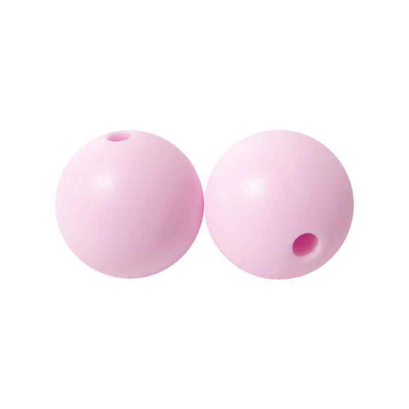 Round solid silicone beads 87