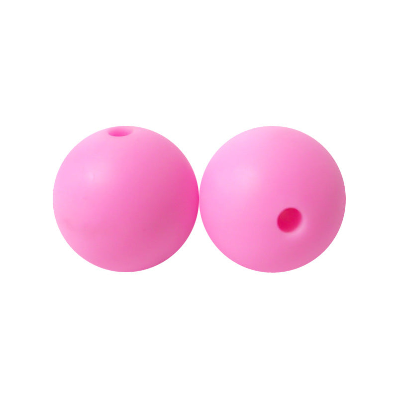 Round solid silicone beads 89