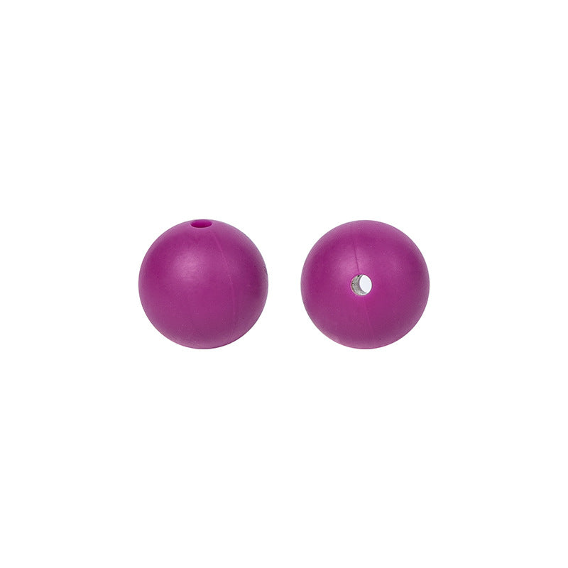 Round solid silicone beads 9