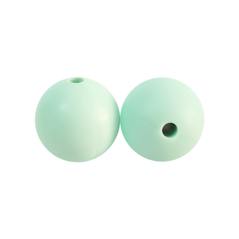 Round solid silicone beads 93