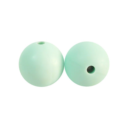 Round solid silicone beads 93