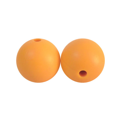 Round solid silicone beads 97