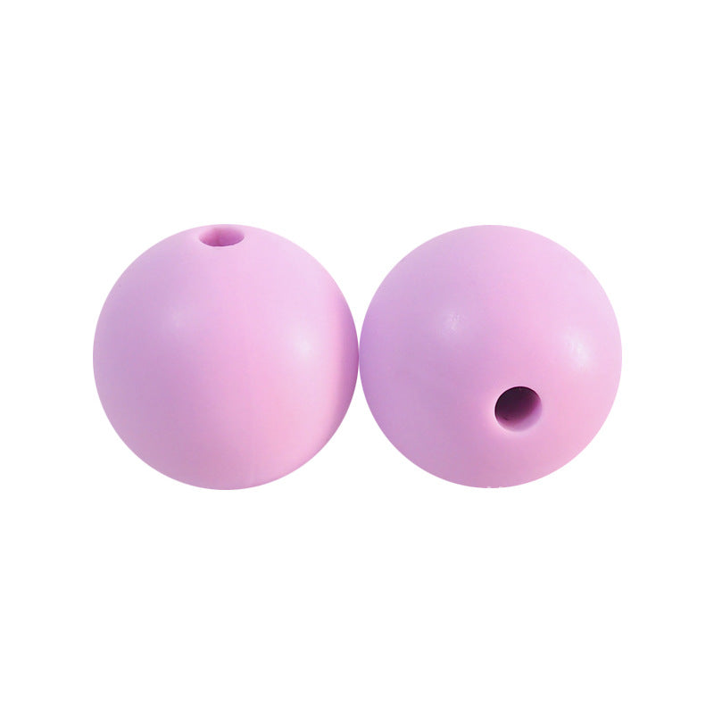 Round solid silicone beads 98