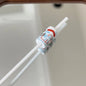 Painted Umbrella Butterfly Pattern Acrylic Tube Beads 20mm 10pcs 7