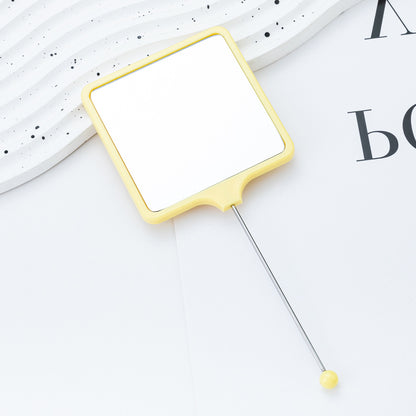 Beadable Plastic Mirrors Handheld Square