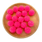 Sugar Acrylic Bubblegum Beads 20mm Frosted Texture Mixed Colors 50pcs 12