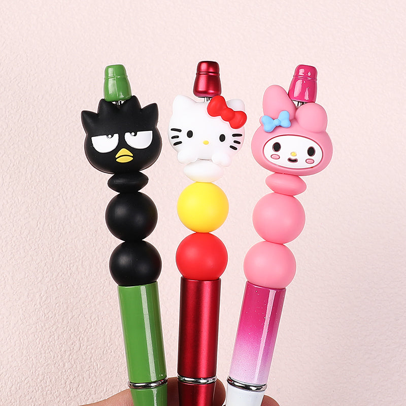 Silicone 3D Focal Beads Sanrio Avatar Smiling Faces Mixed Set 20pcs 8