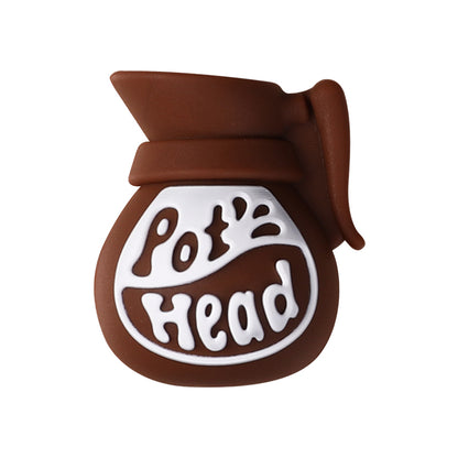 Silicone 3D Focal Beads Coffee Theme Coffee Pot Coffee Bag 20pcs 15