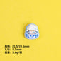 Plating POP BEAN Lucky Star Series Resin Beads Whimsical Characters 10pcs 10