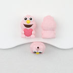 3D Cute Monster Silicone Focal Beads 20 pcs Multicolor 3