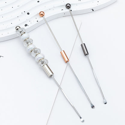 Beadable Metal Ear Picks Plated Finish