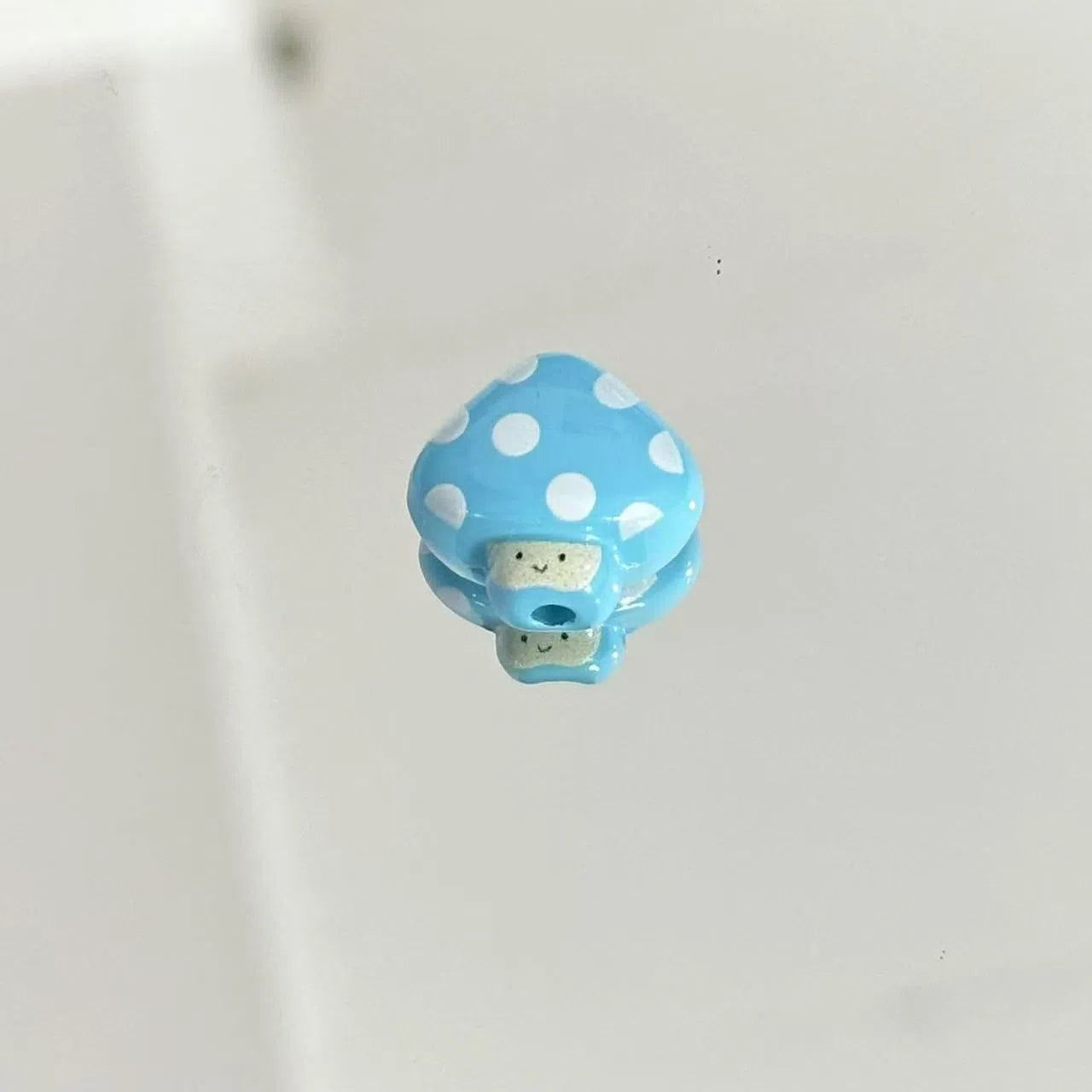 Painted Mushroom Acrylic Beads 20mm Colorful Polka Dot 10pcs 3