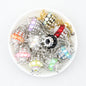 Fancy Crown Tassel Polymer Clay Beads with Rhinestones 23mm 5pcs 3