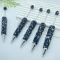 Beadable Pen Full Rhinestone Shimmering Lotus Purple Ballpoint 7