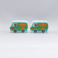 Silicone Focal Beads Robot Car The Mystery Machine Text 20pcs