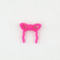 Colorful Bow Silicone Focal Beads with Hole 20 pcs - Magenta