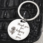 Sunflower Teacher Appreciation Keychain Stainless Steel Keepsake 4