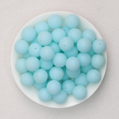 Glow in the Dark 15mm Round Silicone Beads 50pcs 3