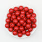 Metallic 15mm Round Silicone Beads 50pcs 7